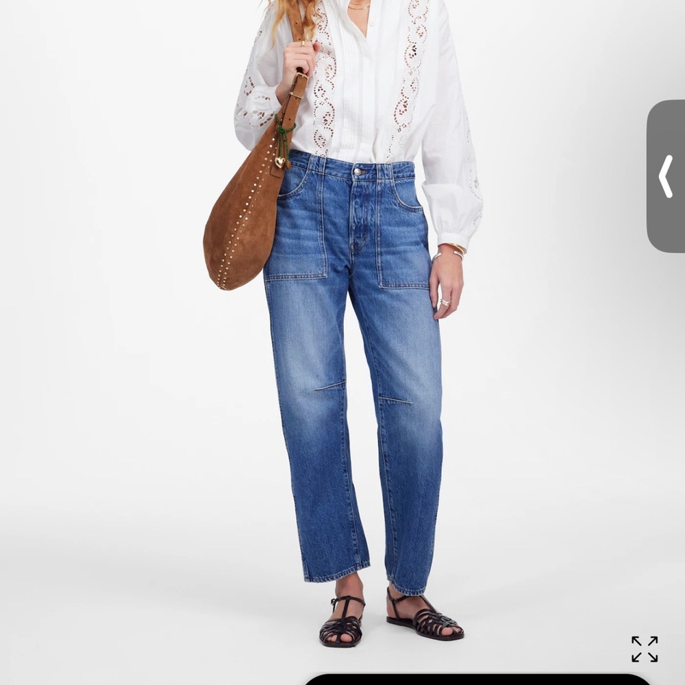 Madewell Darted Barrel Jeans w Pockets